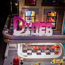 Downtown Diner 10260 Lighting Kit (LEGO Set not included) by Light my Bricks