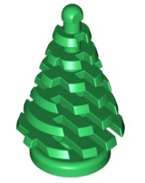 LEGO 10 pcs Green Pine Tree Small