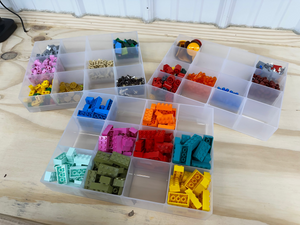 Sorting Tray Dividing Set Custom LEGO 3-Piece