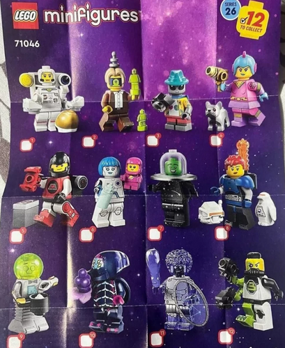 LEGO Series 26 SPACE Themed Collectible Minifigures Case of 36 - 71046 (SEALED) - PRE-ORDER
