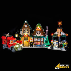 LIGHTING KIT FOR WINTER VILLAGE POST OFFICE 10222 (BUILDING SET NOT INCLUDED) BY LIGHT MY BRICKS