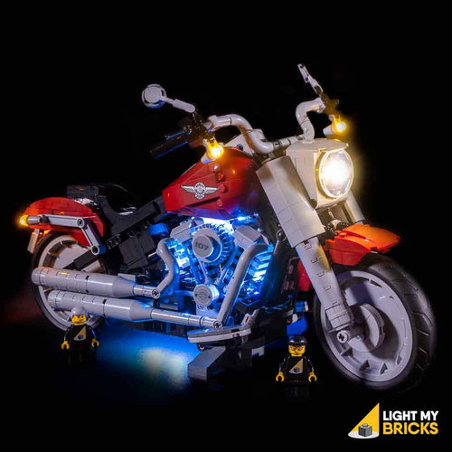 LIGHTING KIT FOR HARLEY-DAVIDSON FATBOY 10269 (BUILDING SET NOT INCLUDED) BY LIGHT MY BRICKS