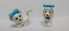 LEGO Minifigure Cat & Dog White, Friends, Kitty & Puppy, Poodle Standing, Small -  with bows