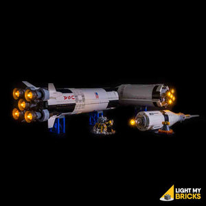 LIGHTING KIT FOR 3 JETS FOR 21309 NASA APOLLO SATURN V (BUILDING SET NOT INCLUDED) BY LIGHT MY BRICKS