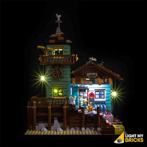 Old-Fishing Store 21310 Lighting Kit (LEGO Set not included) by Light my Bricks