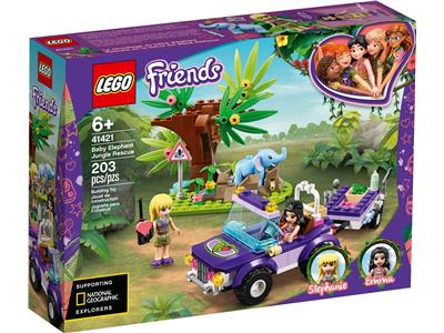 LEGO Friends Baby Elephant Jungle Rescue 41421 Adventure Building Kit (203 Pieces)