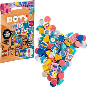 LEGO DOTS Extra DOTS - Series 2  41916 DIY Craft, A Fun Add-on Tile Set for Kids who Like Arts and Crafts and Decorating Jewelry or Room Décor and Printed Tiles, New 2020 (109 Pieces)