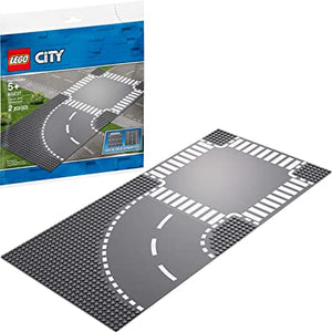 LEGO City Curve and Crossroad 60237 Building Kit (2 Pieces)
