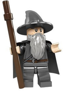 Lego The Lord of the Rings Minifigure: Gandalf the Gray Wizard (with Staff)