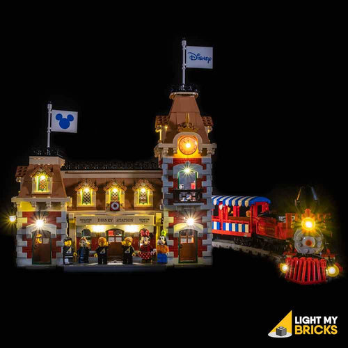 LIGHTING KIT FOR DISNEY TRAIN STATION 71044 (BUILDING SET NOT INCLUDED) BY LIGHT MY BRICKS