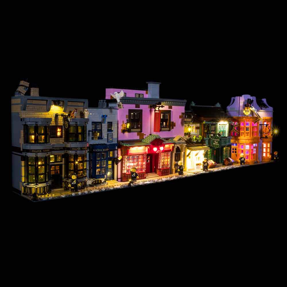 Lighting Kit for Diagon Alley 75978 (Building Set Not Included) by Light My Bricks