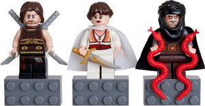 LEGO Prince of Persia Mini Figure Magnet Set - Dastan, Tamina, Hassanssin Leader