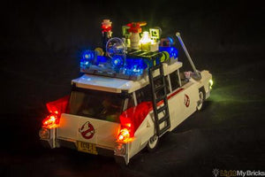 Ghostbusters Ecto-1 Lighting Kit for Lego 21108 (Car Not Included) Light Up by Light My Bricks