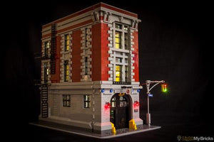Ghostbusters Firehouse Headquarters Lighting Kit for LEGO 75827 (LEGO set NOT Included) by Light My Bricks