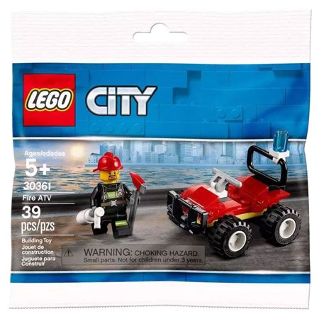 LEGO City Fire ATV Polybag Minifigures Set, 39 Piece