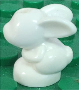 LEGO Minifigure Bunny / Rabbit, Friends, Baby, Sitting no printing(White)