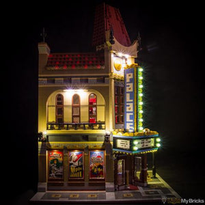 Palace Cinema Lighting Kit for LEGO 10232 (LEGO set not included) by Light My Bricks