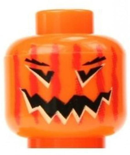 LEGO Pumpkin Minifigure Head Halloween Jack-O-Lantern